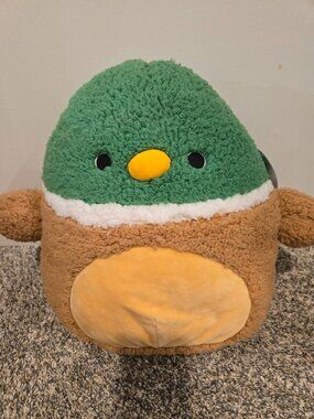 NWT Squishmallows Avery the Mallard Duck Fuzzamellow 12"